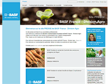 Tablet Screenshot of presse.basf-agro.fr